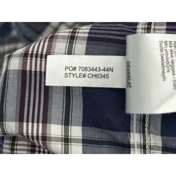 Lacoste Mens Size 44 Multicolor Plaid Button Down Shirt Preppy Money Golf EUC - Picture 7 of 10